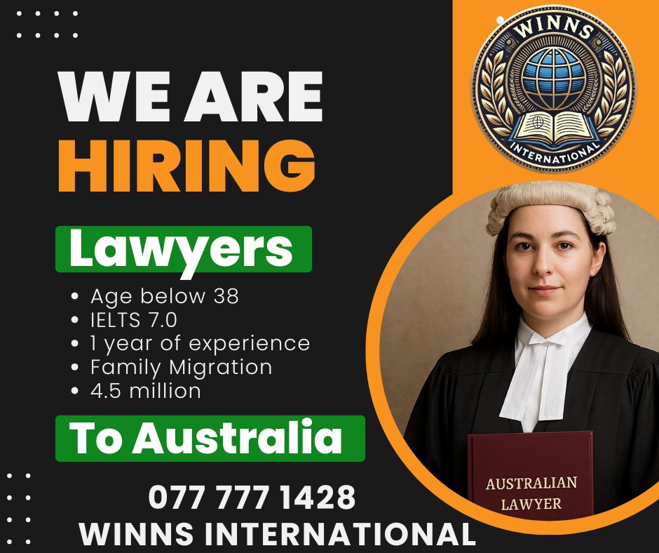 Lawyer vacancy advertisement