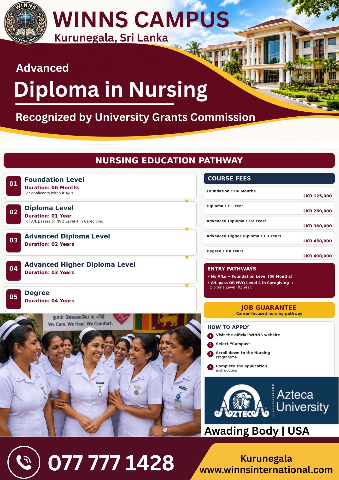 Nursing course poster