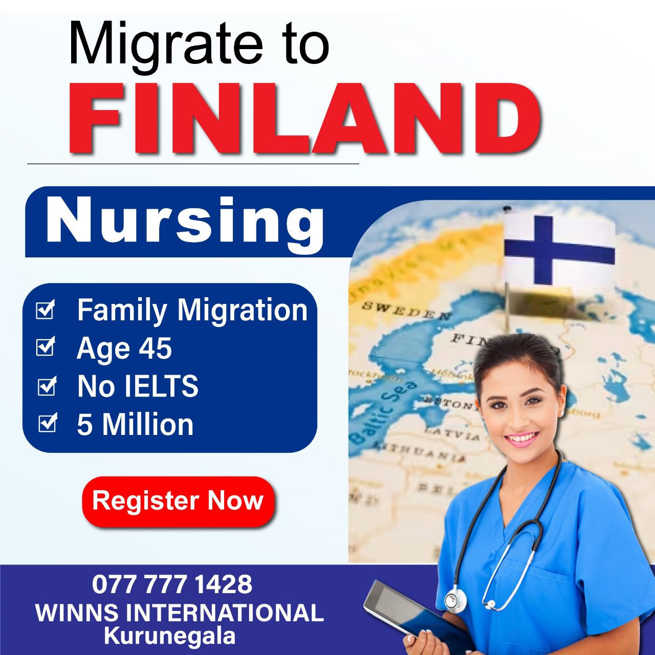 Finland vacancy advertisement