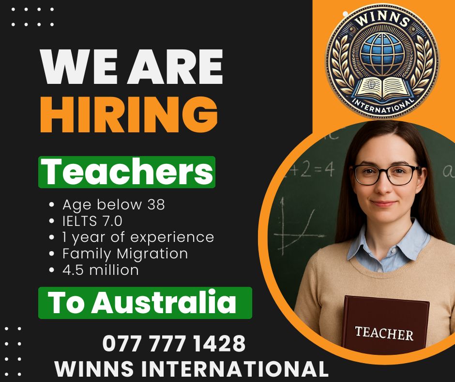 Teacher vacancy advertisement